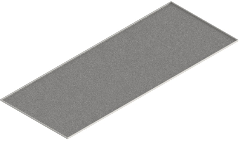 Produktbild UBK 401 053  -  Blind-Deckel zu UBK 400 mit Kante geschlossen aus ALU 2.5mm, 5mm Vertiefung